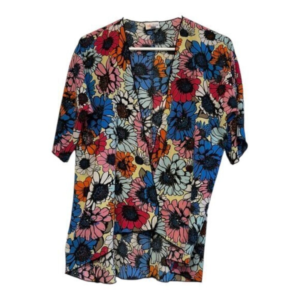 Lularoe BIANKA Colorful Kimono Size 3 (10/12) EUC #C-57